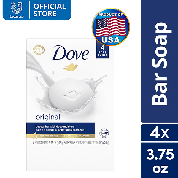 Dove Soap White Bar 4pack 3.75oz