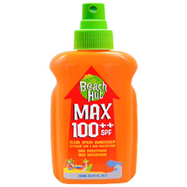 Beach Hut Max100 SPF Clear Spray 150ml