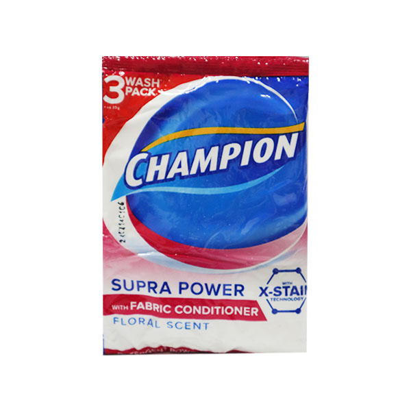 Champion Powder Supra Power With Fabric Conditioner 120g