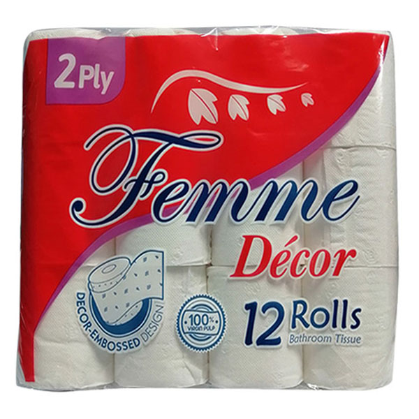 Femme Bathroom Tissue 2Ply 300Sheet 12Rolls