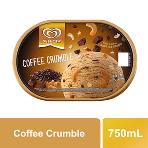 Selecta Supreme Coffee Crumble Ice Cream 750ml