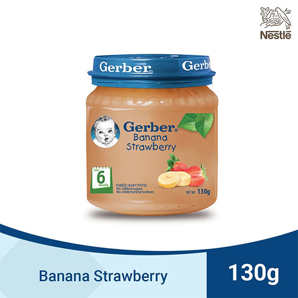 Gerber Banana Strawberry 130g