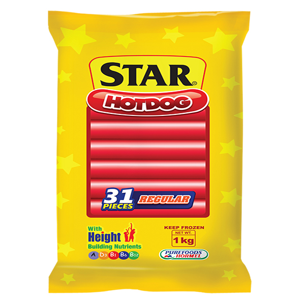 Purefoods Star Regular Hotdog 1Kg