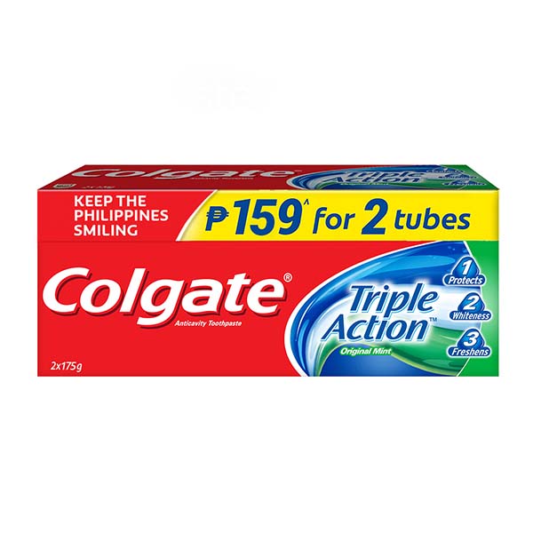 Colgate Triple Action Toothbrush Twin Pack 175g