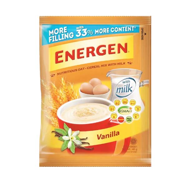 Energen Vanilla Cereal Drink Mix 40g