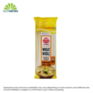 Ottogi Wheat Noodle Wide Round 500g