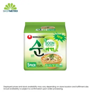 Nongshim Soon Veggie Noodle Soup Multipack 112g