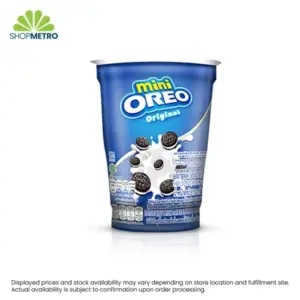 Mini Oreo Vanilla Cream Sandwich Cookies in Cup