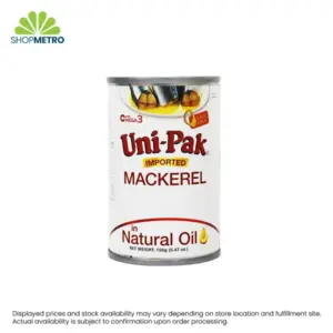 Unipak Mackerel in Natural Oil 155g