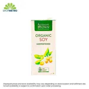 Australia's Own Organic Soy Unsweetened Milk 1L
