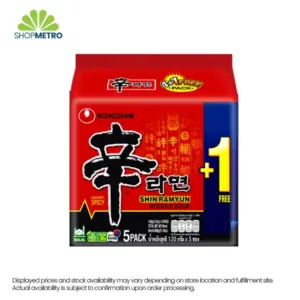 Nongshim Shin Ramyun 120g 4 Plus 1 Free Promo Pack