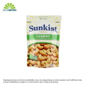 Sunkist Cashews Dry Roasted & Light Salt 160g