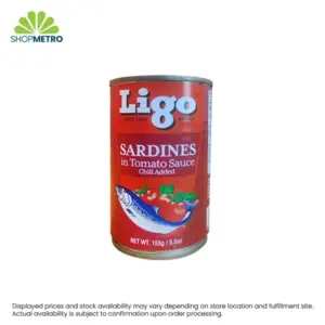 Ligo Sardines in Tomato Sauce with Chili 155g Easy Open