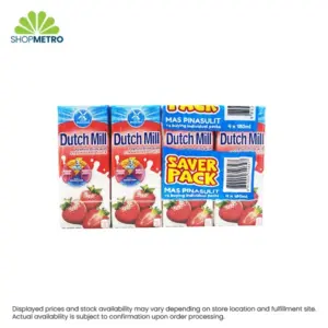 Dutch Mill Strawberry Yoghurt Drink 180ml x 4 Saver Pack