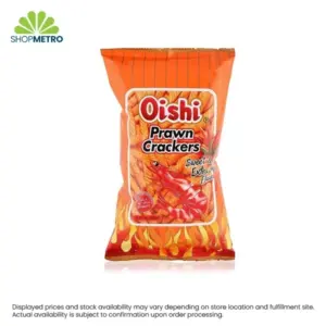 Oishi Prawn Crackers Sweet & Extra Hot Flavor 60g
