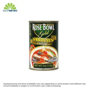 Rose Bowl Gold Sardines in Tomato Sauce 155g