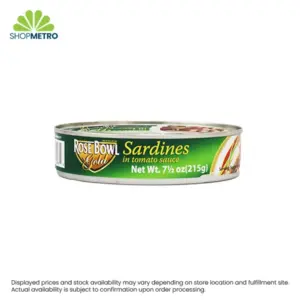 Rose Bowl Gold Sardines in Tomato Sauce 215g
