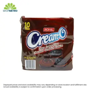 Jack 'N Jill Cream-O Cookies Choco Chocolate 10pcs x 30g