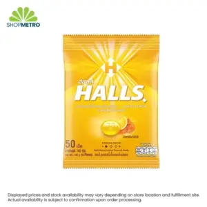 Halls Honey Lemon Candy 50pcs