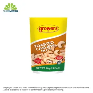 Growers Toasted Cashew Nuts 80g