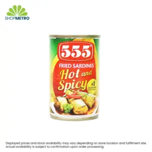 555 Fried Sardines Hot and Spicy 155g