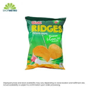 Oishi Ridges Onion & Garlic 60g