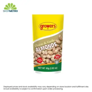 Growers Almonds Onion & Garlic 80g