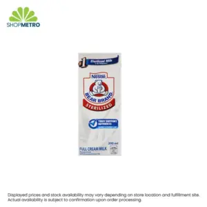Nestle Bear Brand Sterilized Full Cream Milk 200ml