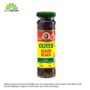 Dona Elena Sliced Black Olives 140g