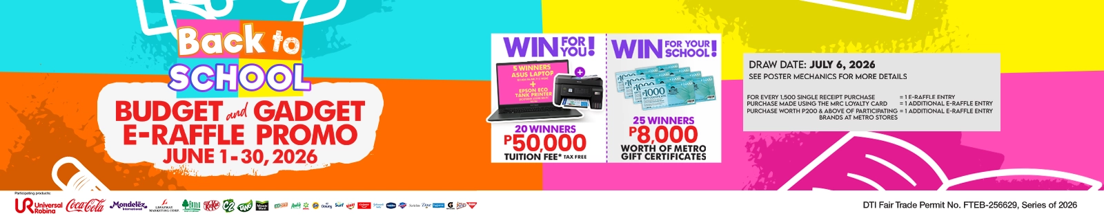 Back-to-School E-Raffle Mechanics
