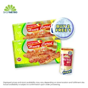 Buy 2 Sunpride Bacon Honeycured 200g Free Frito Plus Vegetable Oil 175ml