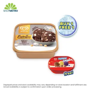 Buy 1 Selecta Ice Cream  Very Rocky Road 1.3L Free Selecta 3N1 Tubs Choco-Keso-Ube 750ml