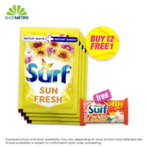 Buy 12 Surf Powder Sun Fresh 61g Free Surf Bar Cherry Blossom 120g