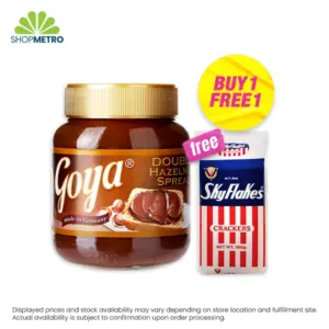 Buy 1 Goya Double Hazelnut Spread 350g Free M.Y. San Skyflakes Cracker Handy Pack 100g