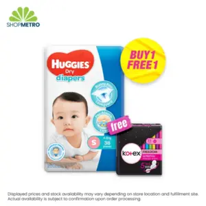 Buy 1 Huggies Dry Eco Small 38's Free Kotex Feminine Pad Luxe Ultrathin 23cm 8pads