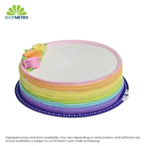 SC Chocolate Rainbow Ruffles Cake