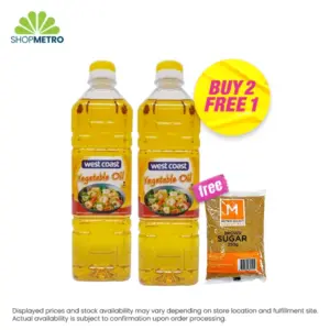 Buy 2 West Coast Vegetable Oil Pet 1L Free M Select Brown Sugar 250g