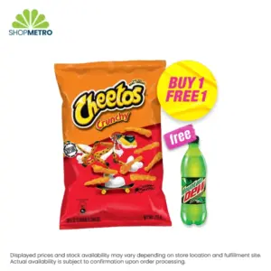 Buy 1 Cheetos Crunchy Cheese 215g Free Mountain Dew Pet 600ml
