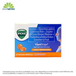 Vicks Vapodrops Lozenges Orange Menthol 24'sx6's