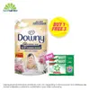 Buy 1 Downy Cotton Fresh 1.5L Free 3 Ariel Liquid Sunrise Fresh Triquids 90g