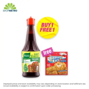 Buy 1 Knorr Liquid Seasoning Original 250ml Free Crispy Fry Regular 62g