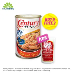 Buy 6 Century Tuna Flakes Hot and Spicy 155g Free 2 Silver Swan Soy Sauce Doy 200ml
