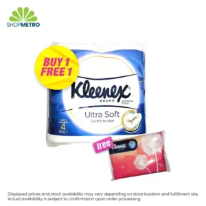 Buy 1 Kleenex Bathroom Tissue Ultrasoft 4Rolls Free Kleenex Factial Tissue 2Ply 40Pulls