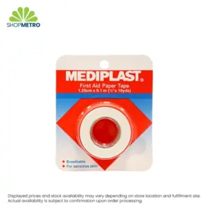 Mediplast Paper Tape 1.25cm X 9.1m
