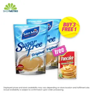 Buy 3 packs San Mig Coffee 3N1 Sugar Free Original 7g Free Magnolia Pancake & Waffle Mix 180g