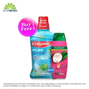 Buy 1 Colgate Plax Peppermint Mouthwash 500ml Free Palmolive Natural Intensive Moist 90ml