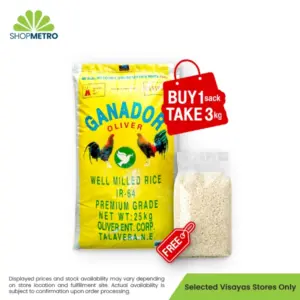 Buy 1sack Ganador Rice 25kg Free 3kg Ganador Rice