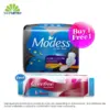 Buy 1 Modess Cottony Soft Utra-Thin Overnight Wing 10's Free Carefree Flats Breathable 15's