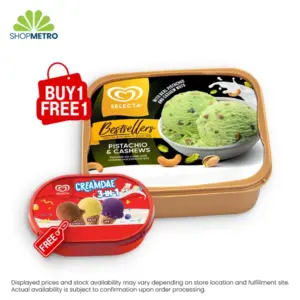 Buy 1 Selecta Ih Sup Pistachio and Cashew 1.3L Free Selecta Ice Cream Birthday Tub 3 In 1 750ml