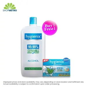 Buy 1 Hygienix Germ Kill Alcohol 500ml Free Hygienix Germicidal Soap 125g